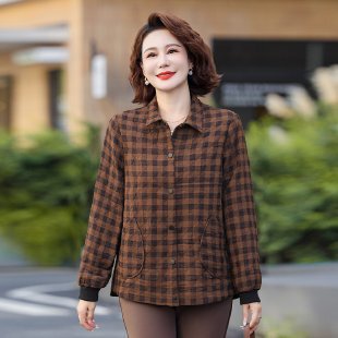 时尚休闲女装妈妈装外套上衣简约大方的设计风格，日常通勤款|undefined