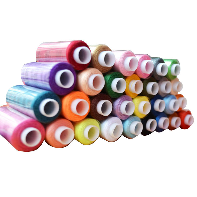 Hilo de coser de 60 colores Hilo pequeño Hilo de poliéster Hilo de carrete Hilo de costura a mano Hilo de ropa Hilo grande Traje multicolor hecho a mano