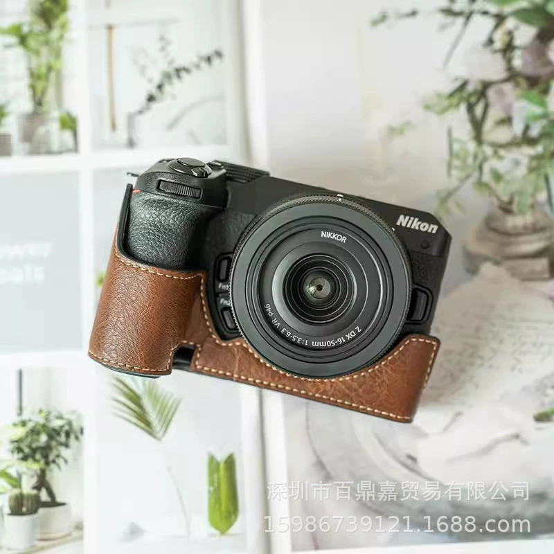 Защитный полукейс (для Nikon Z50 Z30) портативная сумка для камеры с ремешком на одну плечо, черный/зеленый/кофейный