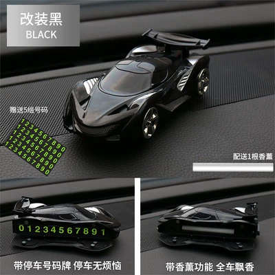multifunctional navigation support, car | Car phone holder - 833-with-number-plate-black-incense-stick-1