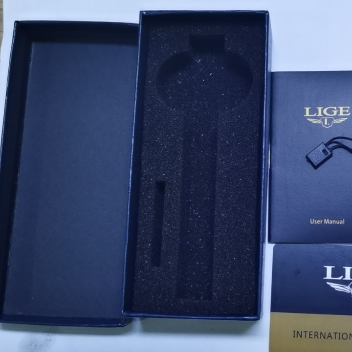 Caja para reloj LIGE, caja de papel para reloj con tapa (por favor, pídelo junto con el reloj)