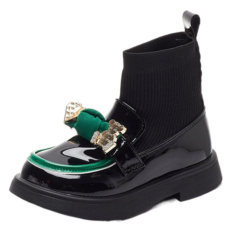 Girls' Leather Boots 2026 New Autumn and Winter Models for Older Girls, Comfortable and Exquisite Short Boots, Children's Fashion Leather Boots