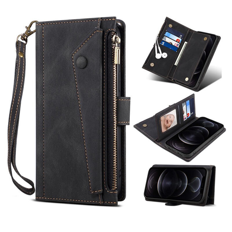 For iPhone16Pro anti-theft brush card flip phone leather case Samsung S24FE fashion crossbody protective case For iPhone16Pro anti-theft brush card flip phone leather case Samsung S24FE fashion crossbody protective case