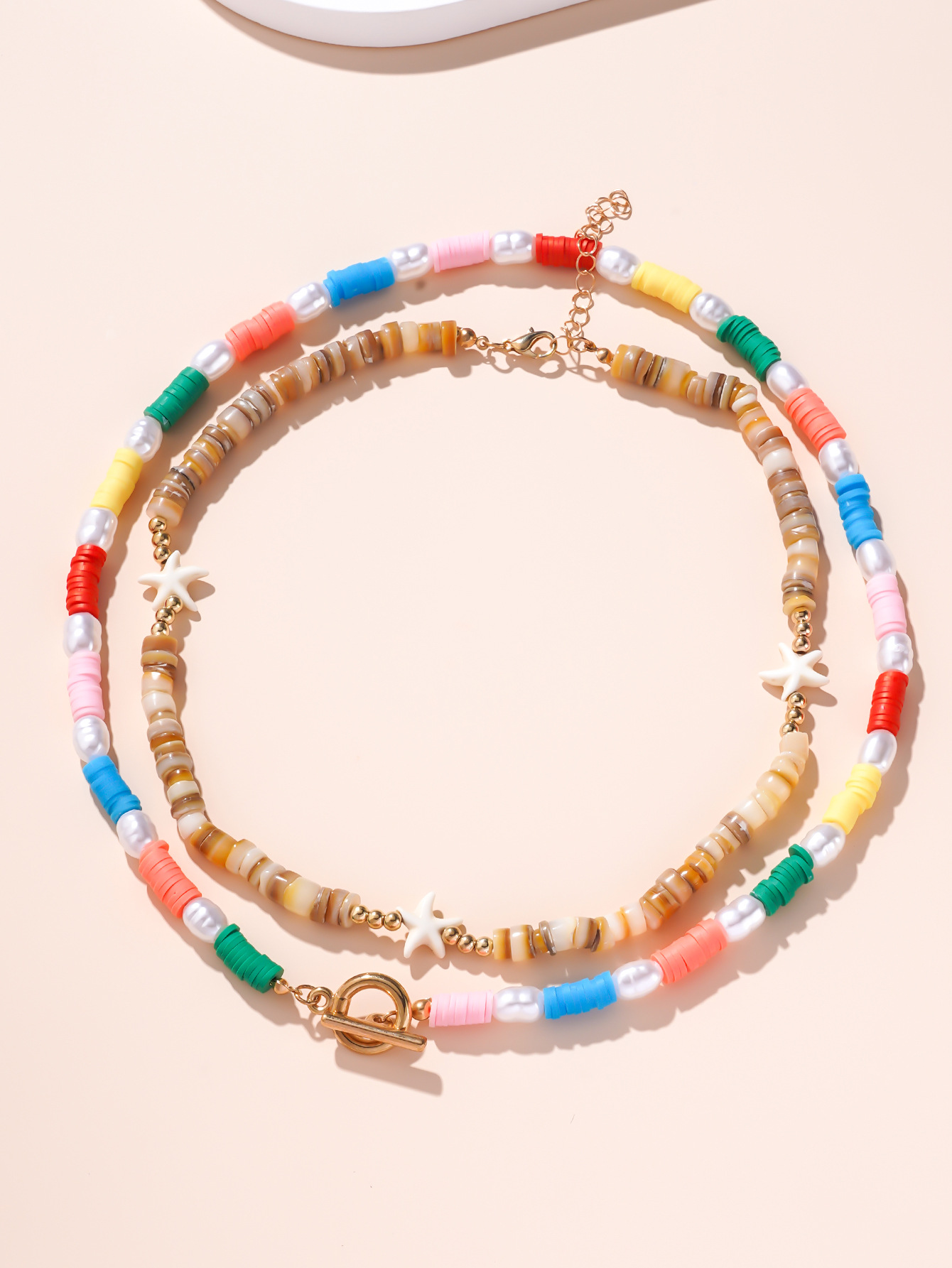 Starfish Marine Style Imitation Pearl Copper Zinc Alloy Necklace Wholesale display picture 5