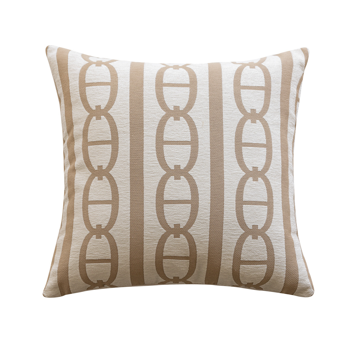 Almohada Jacquard de Chenille ligera estilo francés sala de estar sofá decoración cojín sala de patrones de hotel al por mayor cojín funda
