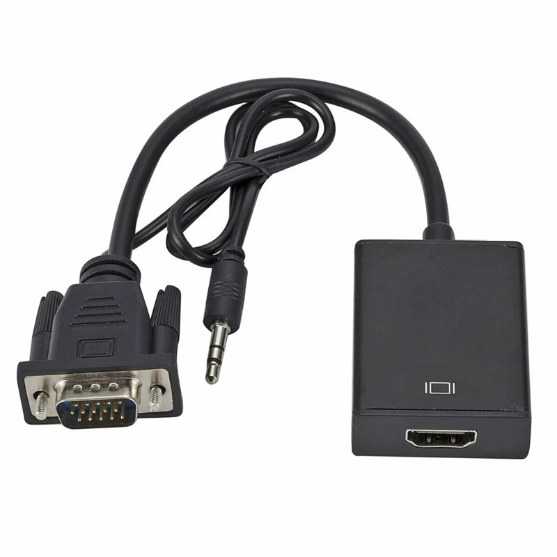 VGA 转 HDMI 转换器 带音频区域 电源线 1080p60Hz HD 转换