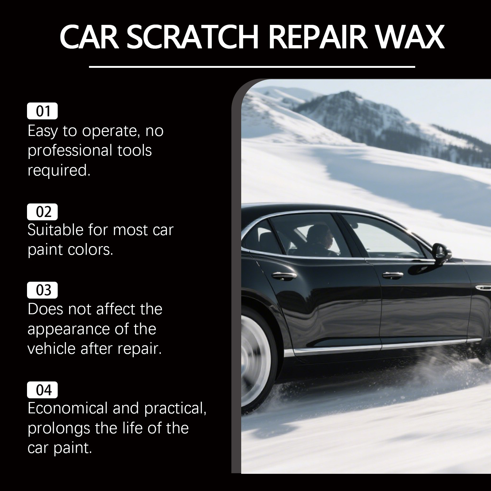 Rayhong Car Scratch Care Wax DIY Car Paint Fine Scratch Removal Polishing Paint Care Scratch Wax