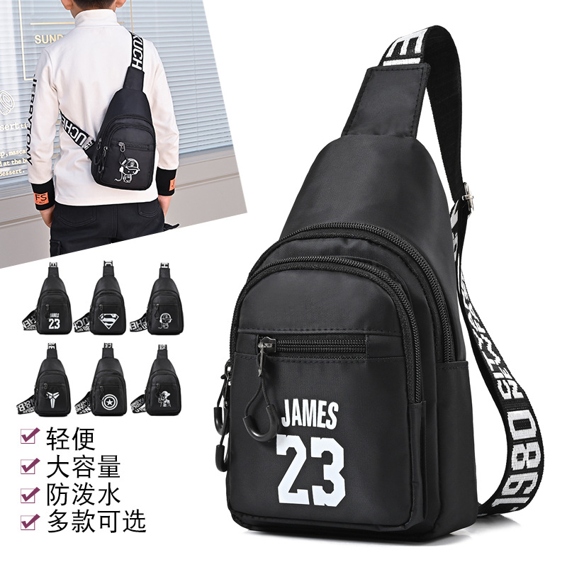 Foreign trade children's messenger bag boys chest bag boys trend outdoor sports shoulder bag girls small satchel wholesale