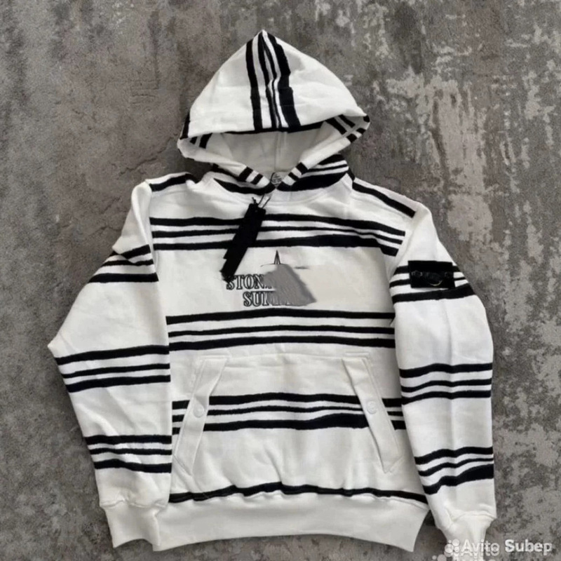 In-Stock Stone 21Fw Hooded Sweatshirt for Men, Loose Fit, Printed Collaboration Style, Couple's Versatile Hoodie, Trendy Island Style In-Stock Stone 21Fw Hooded Sweatshirt for Men, Loose Fit, Printed Collaboration Style, Couple's Versatile Hoodie, Trendy Island Style