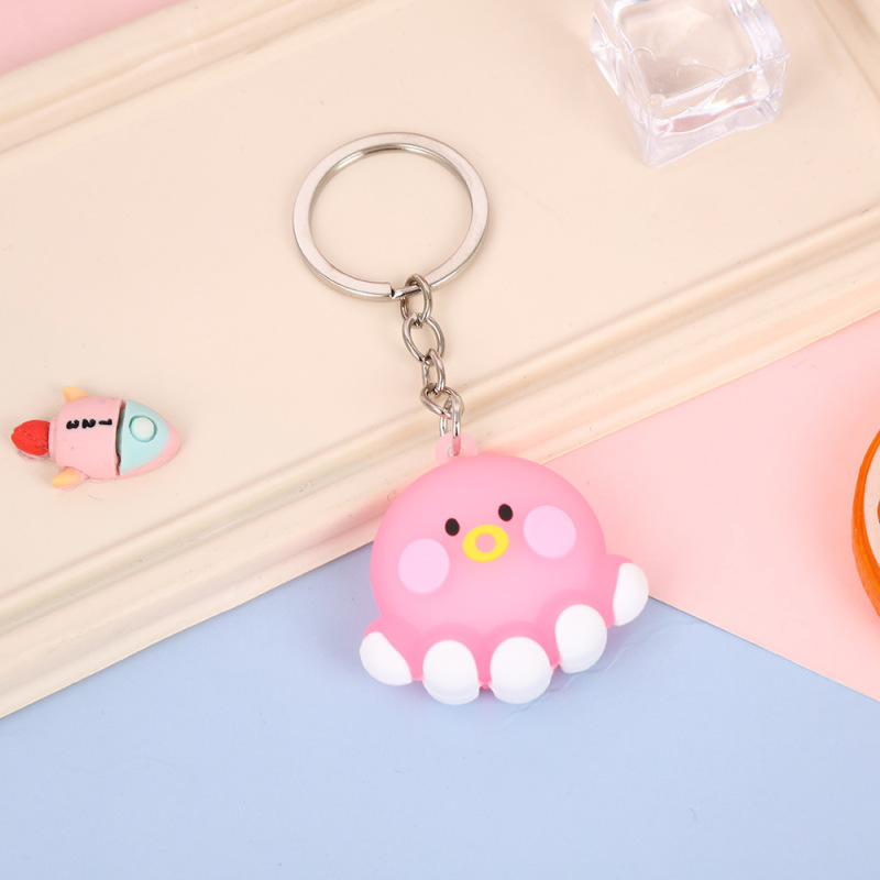 夏の海洋動物イルカタコクジラタツノオトシゴキーホルダーペンダントバッグスーパーマーケットキーホルダー卸売|undefined