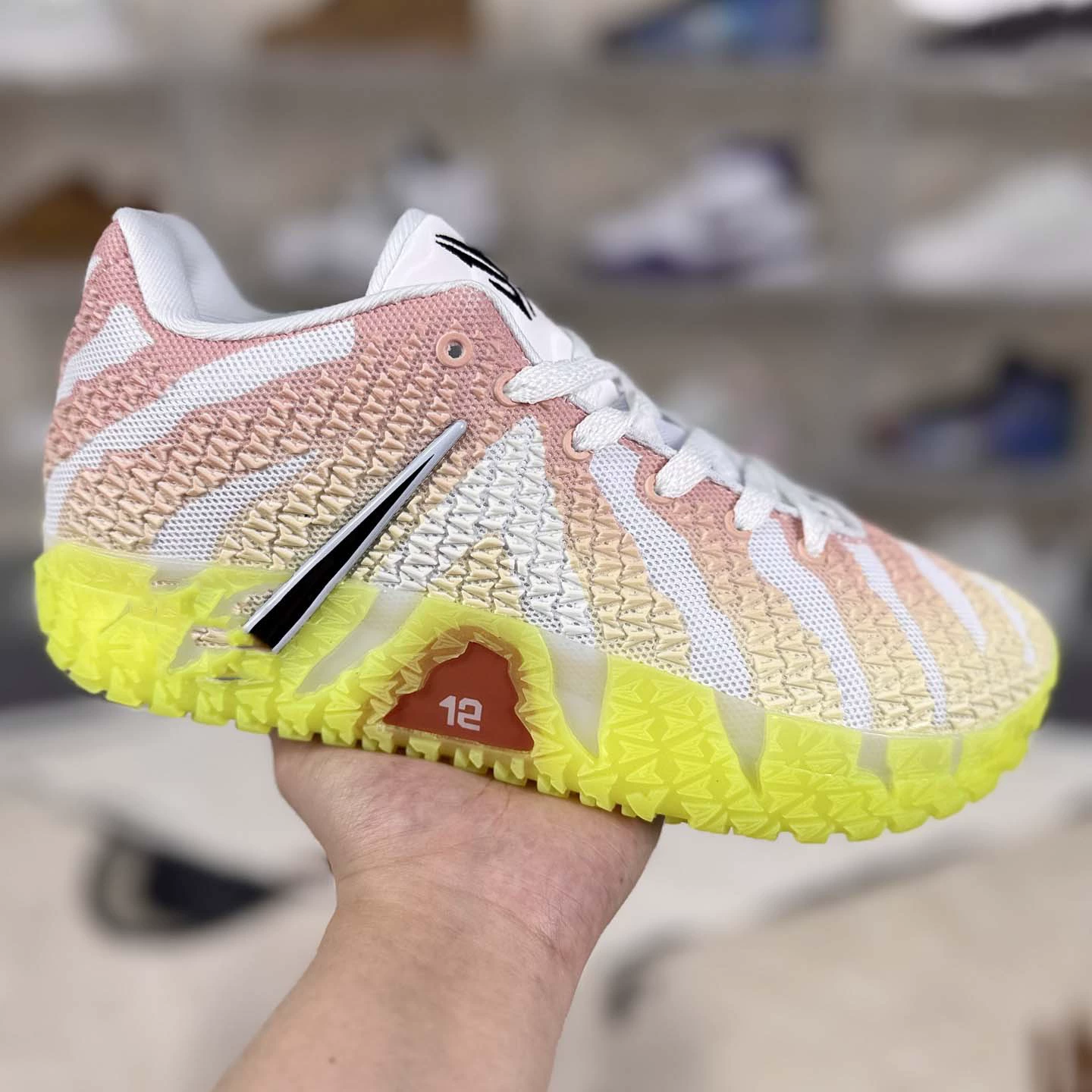 Putian factory foreign trade order Morant 3 basketball shoes blue and yellow mandarin duck sneakers breathable support lightweight sports shoes