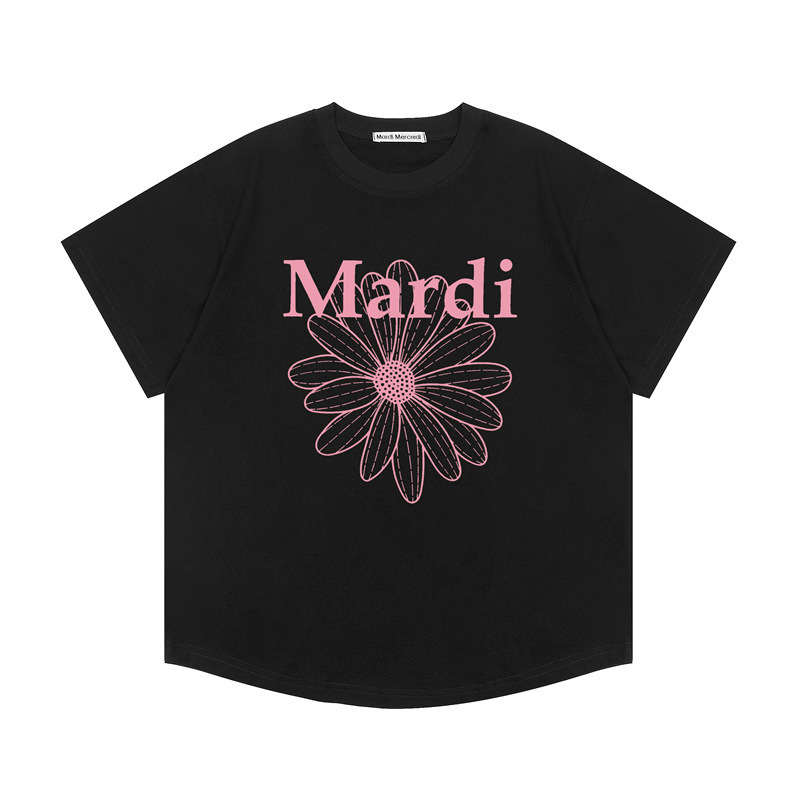 2025新款韩国Mardi短袖金高银同款小雏菊T恤百搭女上衣宽松高版本|undefined