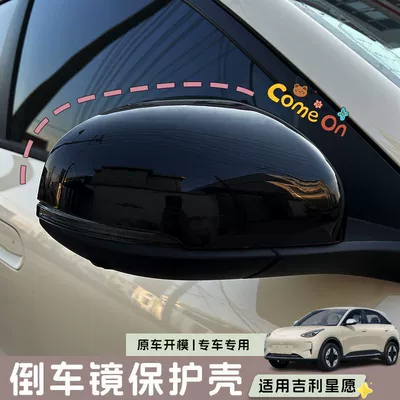 Suitable for 26 Models of Xingyuan Rearview Mirror Protective Covers, Modified Rearview Mirror Shell Decoration, Black Exterior Rearview Mirror Accessories Modification