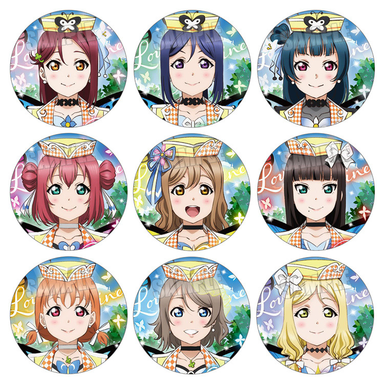 LoveLive Sunshine Badge Aqours Mari Ohara Mari Tsushima Yoshiko Bar…