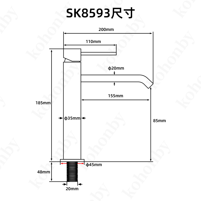 304 stainless steel washbasin, top and bottom basins, bathroom with raised faucet, hot and cold basin faucet undefined