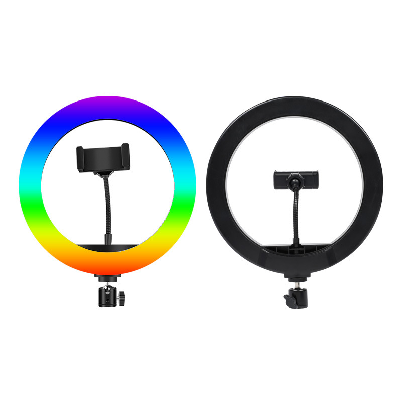 Luz de relleno de anillo RGB de 10 pulgadas original MJ26 luz de colores MJ33 luz de neón MJ18 transmisión en vivo Luz de marcha de caballo de 16 pulgadas