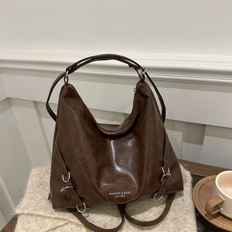 Retro autumn bag, backpack, South Korea