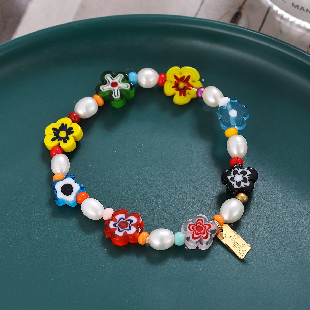 Corea del Sur ins pulsera de perlas de moda diseño de las mujeres sentido nicho pulsera de temperamento versátil pulsera de pareja joyería al por mayor