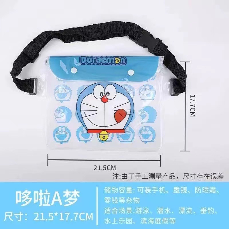 漫画大型漫画携帯電話防水バッグユニバーサル携帯電話カバータッチスクリーン透明ショルダーバッグ水泳ラフティング収納袋|undefined