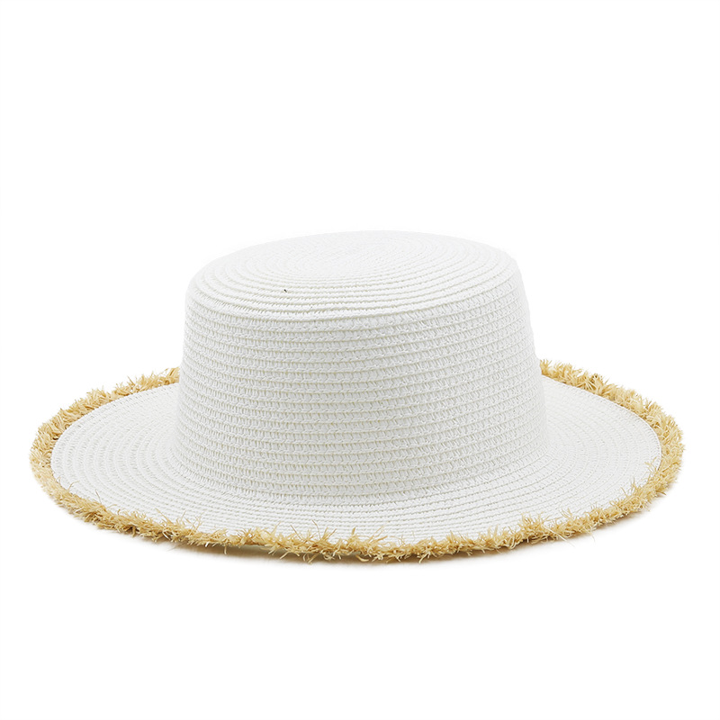 Fashion Foldable Summer Beach Hat Sun Protection Outdoor Straw Hat Wholesale display picture 4