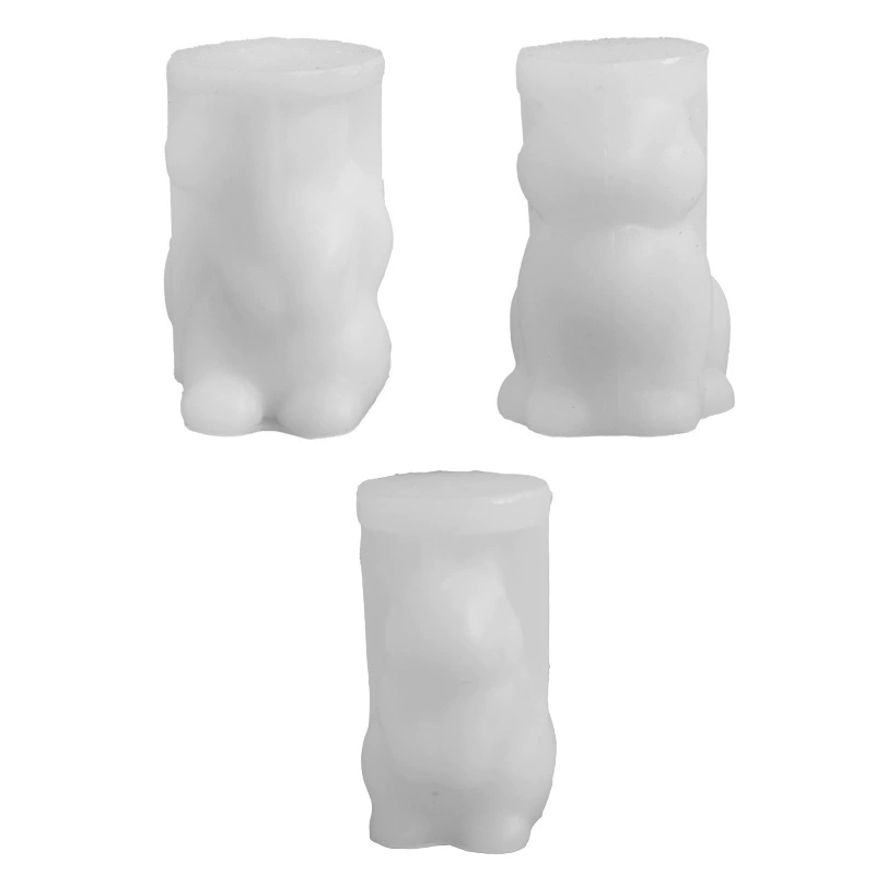 Объёмная заяц, ароматерапия, свеча, симпатичная силиконовая форма 3D, DIY, милые животные