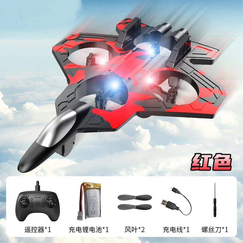 2025 nuevo avión de combate controlado remotamente para niños espuma anti-caída cuadricóptero para estudiantes de escuela primaria pequeños UAV