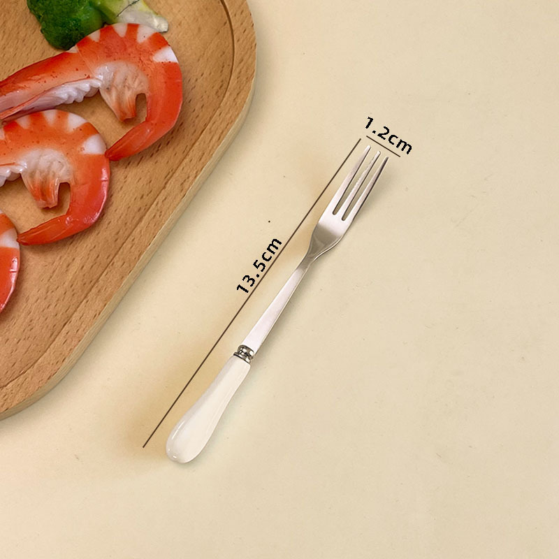 Stainless Steel Stirring Spoon With Ceramic Handle For Coffee_voghion.com