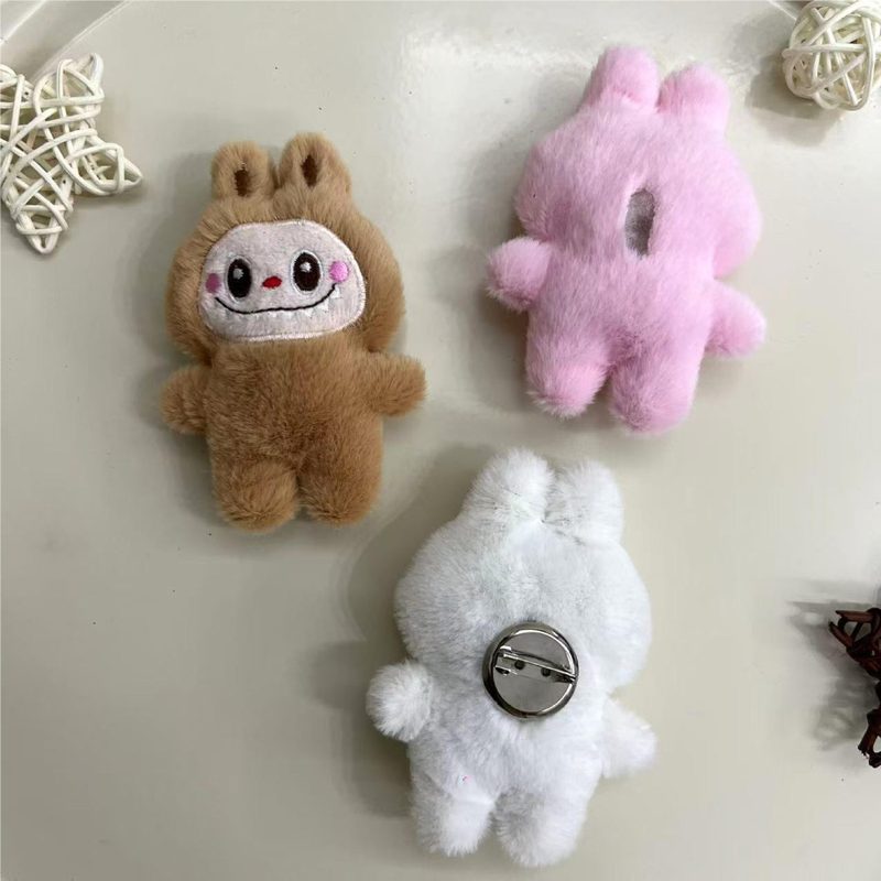 漫画バブルマートラブブぬいぐるみペンダント diy アクセサリーバッグ装飾アクセサリーブローチラブブ|undefined
