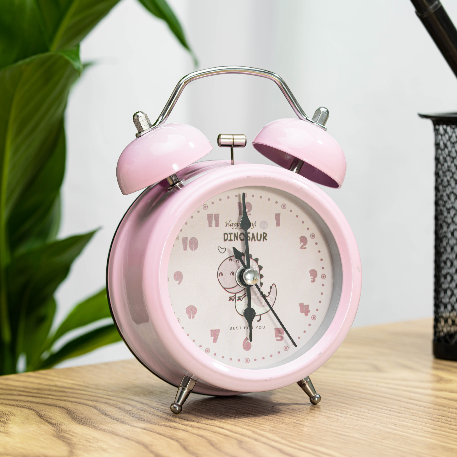 Suministro directo de fábrica 3 pulgadas reloj creativo estudiante hogar inteligente alarma reloj de noche escritorio metal decoración pequeño despertador