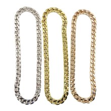 供应跨境大金项链亚克力UV饰品链条网红酒吧夜店演出金链子道具