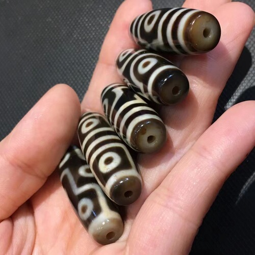 High-quality ancient agate sky beads wholesale, Taiwan craft agate sky beads nine-eyed sky beads jade jewelry live stream for men and women