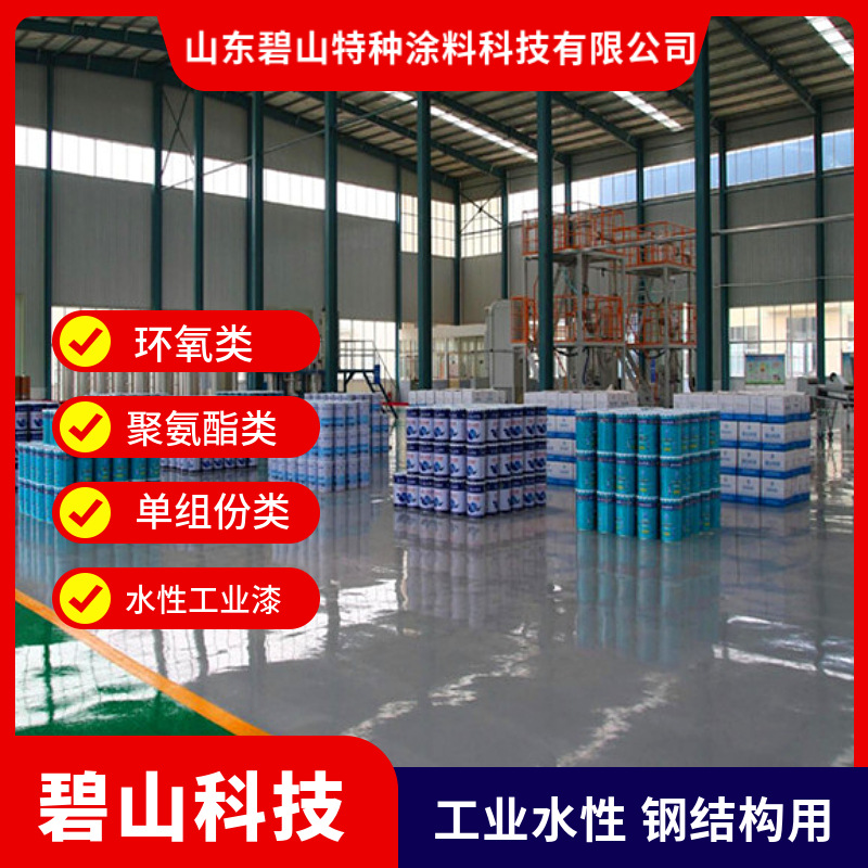 碧山科技水性工业漆 环氧云铁中间漆 丙烯酸聚氨酯面漆涂料