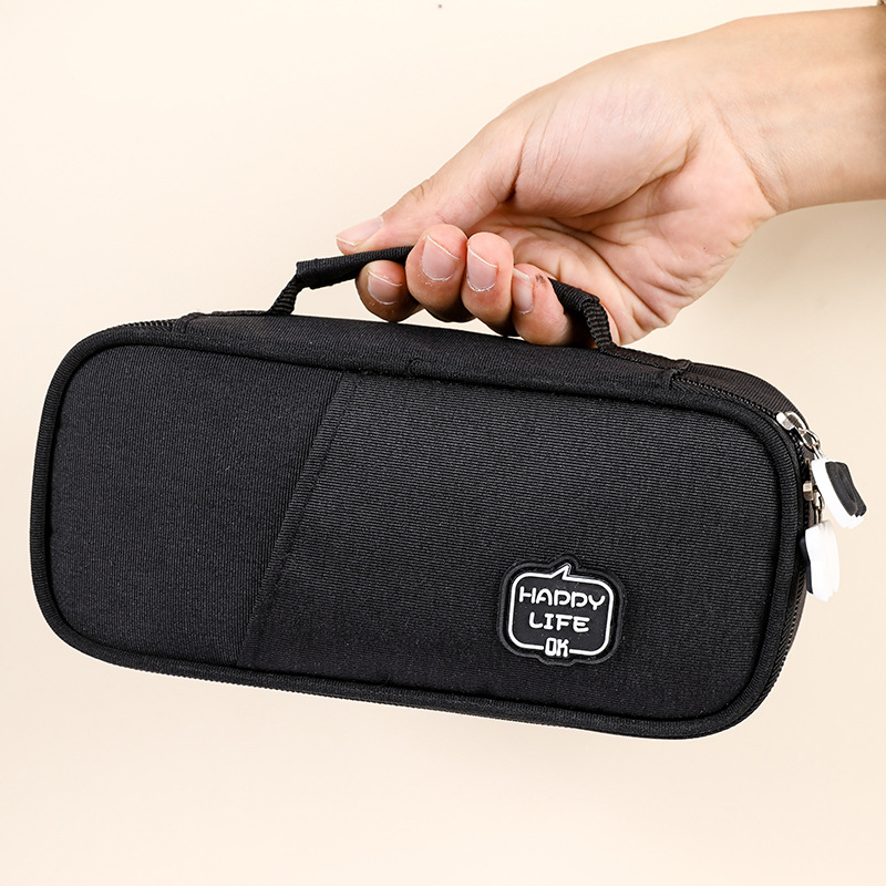 Comercio exterior transfronterizo simple caja de papelería Portátil Bolsa de lápiz caso de lápiz de gran capacidad caja de lápiz cuadrado