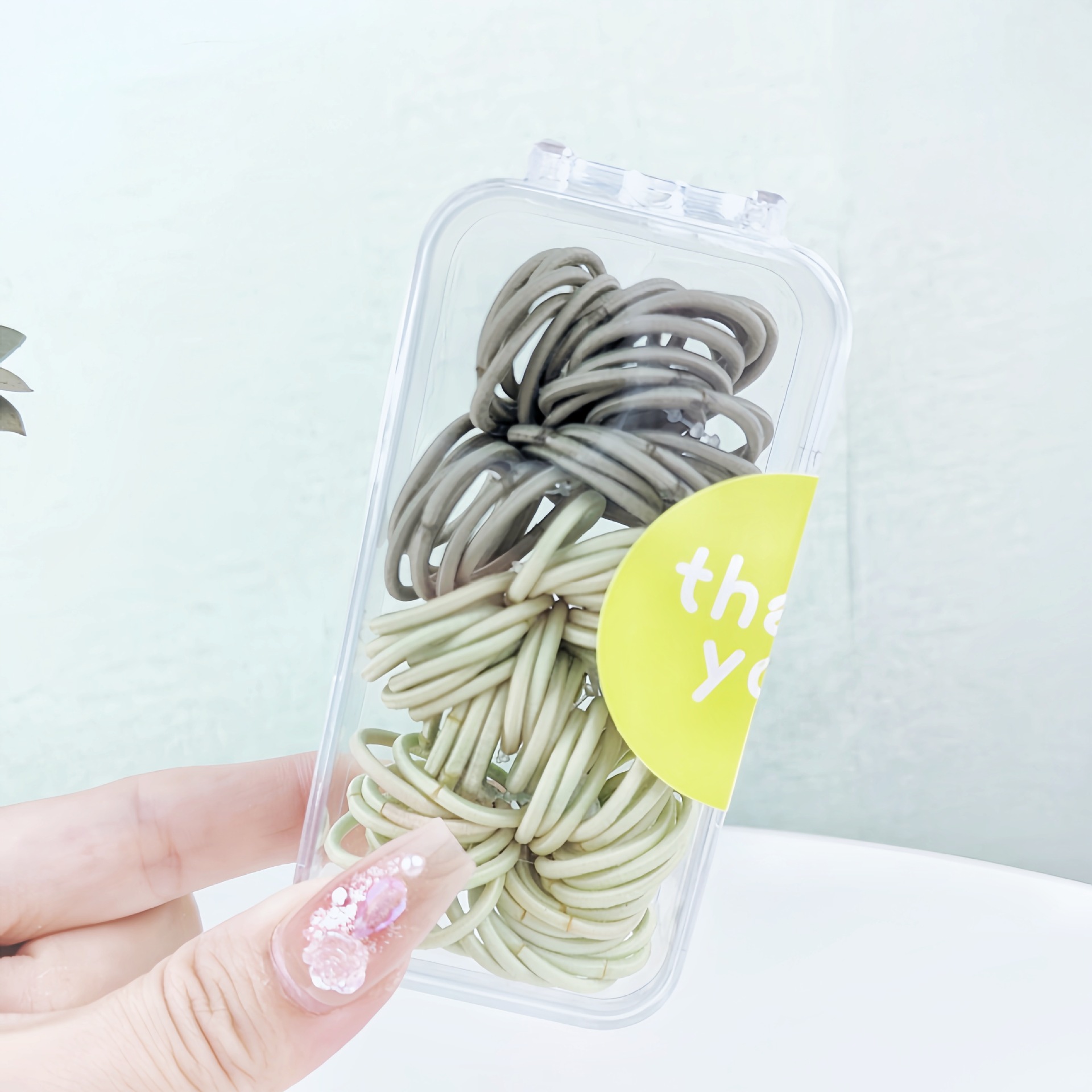 Color pulgar para niños anillo de cabello mini correa de goma niña bebé no lastimar cabello de jardín de infantes atado cabello de cabello