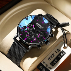 Swiss Brand Men's Watch Multifunctional Waterproof Luminous Quartz Watch Dropshipping on AliExpress