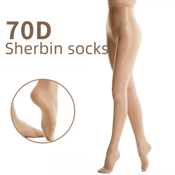 70D Shirbin Socks Flash Pantyhose Latin Pole Dance Aerobics Socks Plus Size XXLshaping Tights