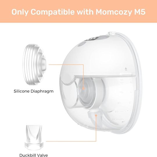 Amazon Momcozy M5 wearable breast pump accessories, replacement pump parts accessories duckbill valve diaphragm