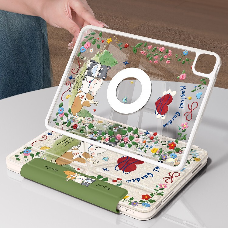 Magnetic detachable protective case for iPad Air 8/7 with pen slot, fully covered for Apple 11 Pro 13inch mini