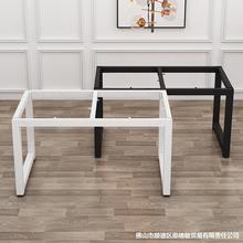 餐桌腿吧台桌脚支架书桌框架长方形桌子茶几腿架子脚架不锈钢黑色