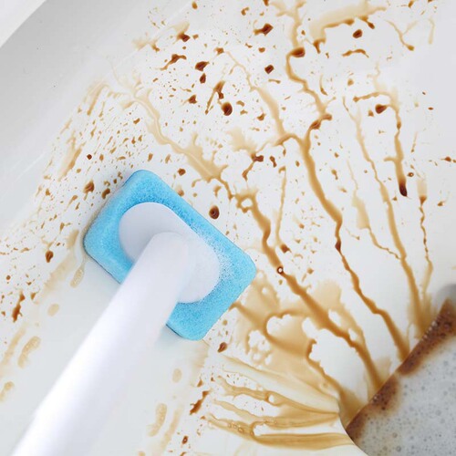 Disposable toilet brush, disposable replacement head, no dead angle cleaning toilet brush, household Japanese toilet brush