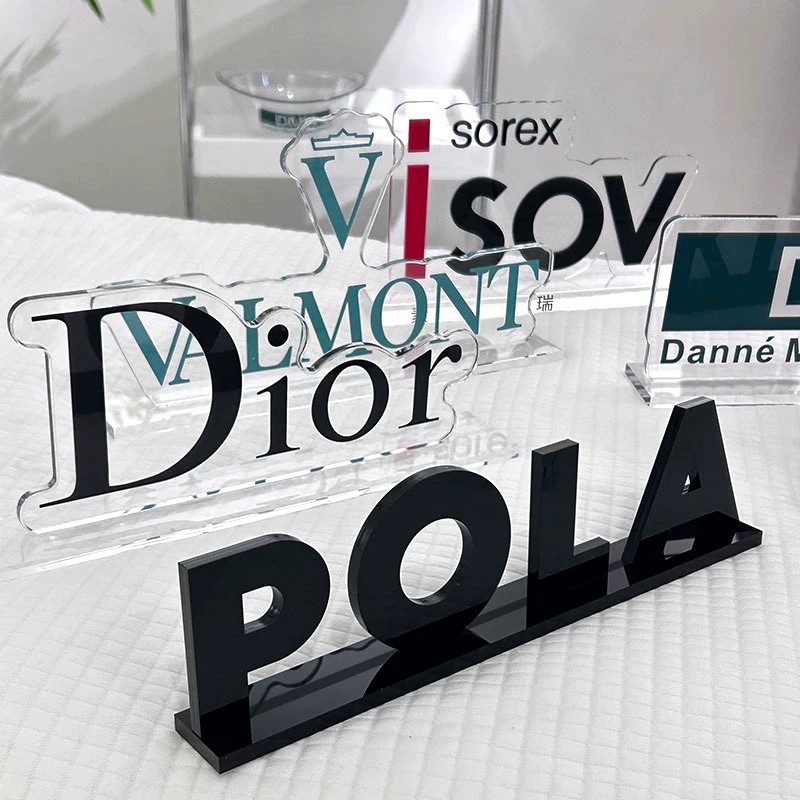 LOGO table sign customization company, live streaming room, exhibition, desktop display, brand, three-dimensional acrylic display sign