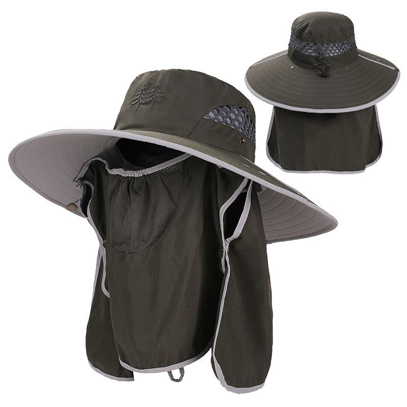 漁師帽子男性日よけ帽子夏屋外速乾日焼け止め帽子釣り帽子通気性太陽帽子女性マスク帽子