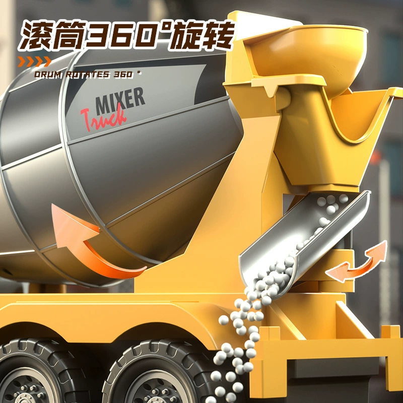 Детская крупная музыкальная игрушечная машина, набор, погрузочная автовоз-каменная для воды для мальчиков, масштаб 1:10