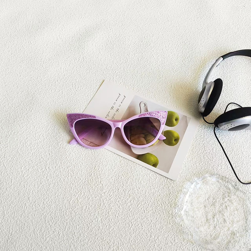 Moda ojo de gato parpadeante personalidad gafas de sol para niños Europa y América transfronterizas gafas de sol para niños al aire libre gafas de sol