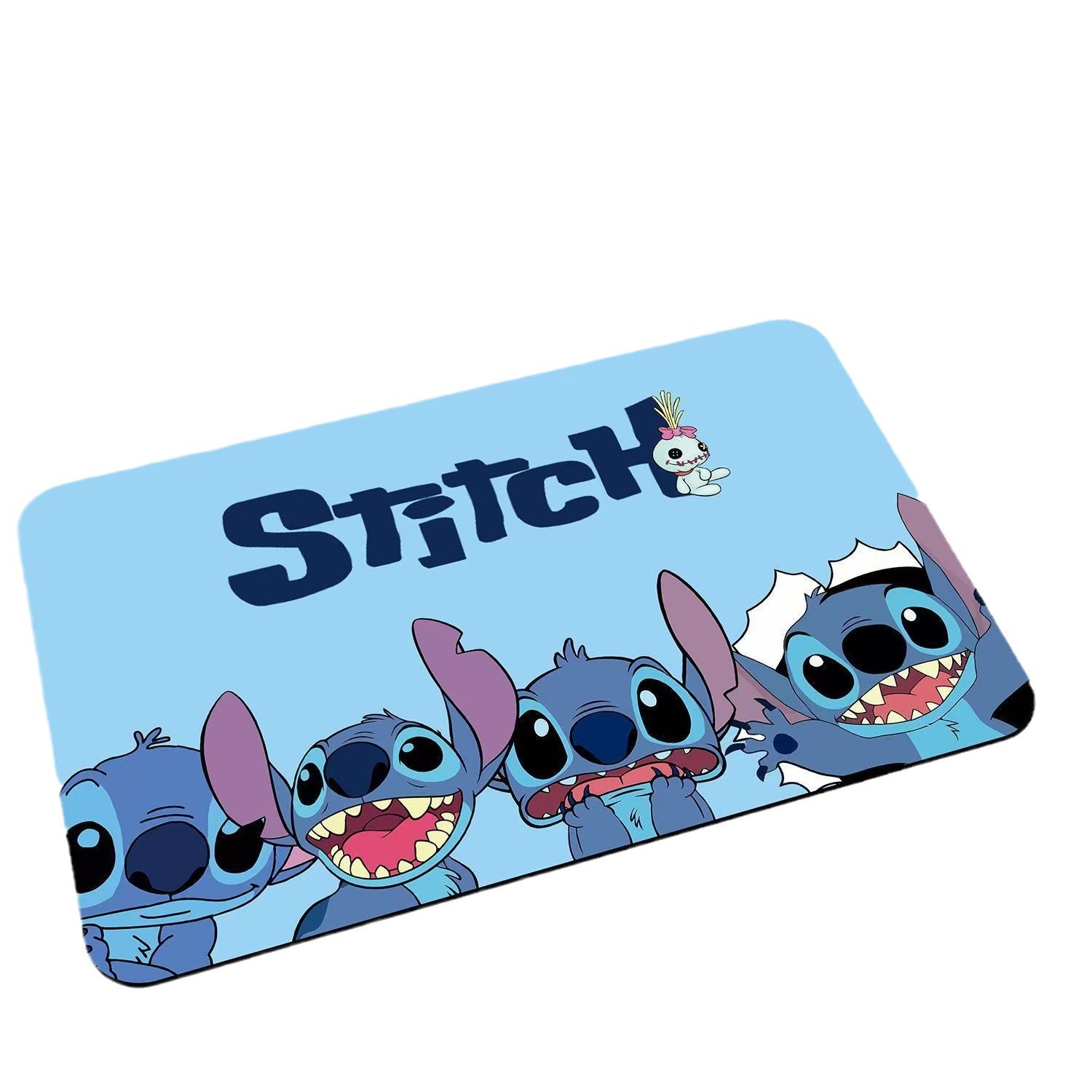 Tapete de baño de diatomeas Stitch, diseño adorable, antideslizante para baño u entrada.