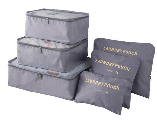 Directo DE FÁBRICA DE Corea Almacenamiento de viaje de seis piezas de equipaje ropa impermeable bolsa de almacenamiento bolsa de organización 6 piezas traje