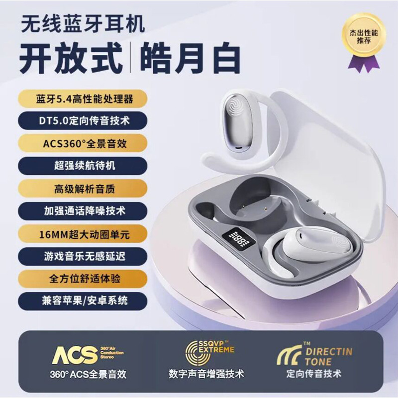 GT512 nuevo alta calidad de sonido ultra larga duración Bluetooth 5.4 pantalla digital modelo privado auriculares Bluetooth