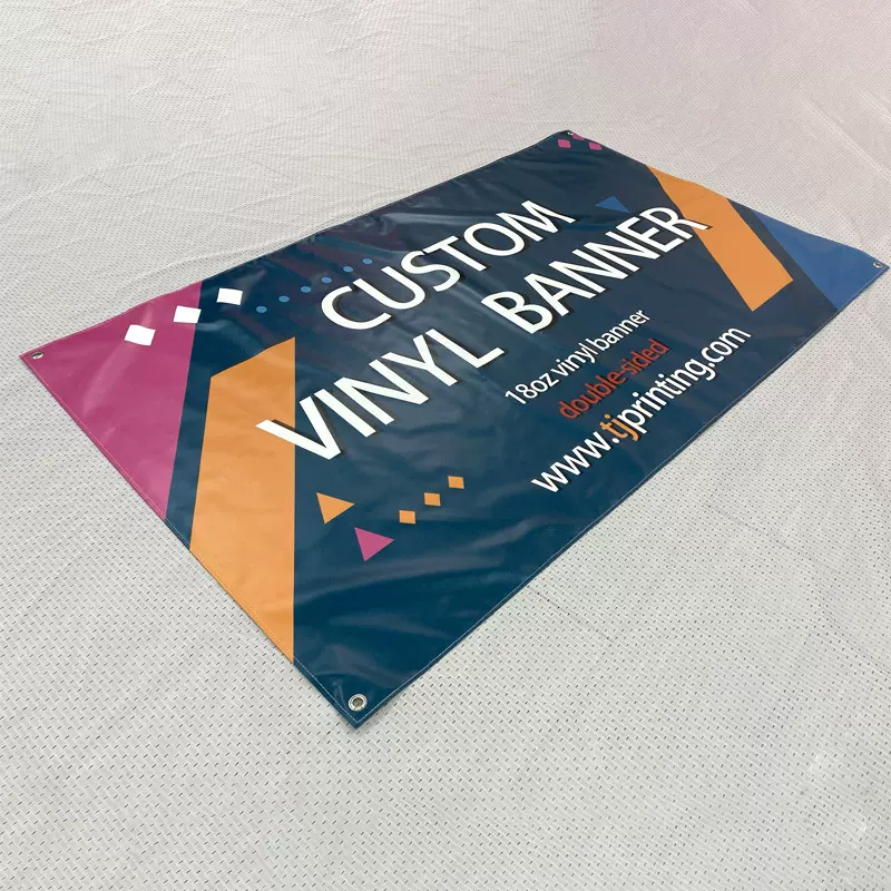 外贸Vinyl喷绘横幅PVC彩色条幅户外广告制作