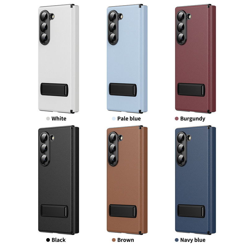 サムスン Z Fold7 携帯電話ケース フリップ レザー ケース ホルダー Fold6/5/4/3 落下防止保護カバーのクロスボーダー適用|undefined