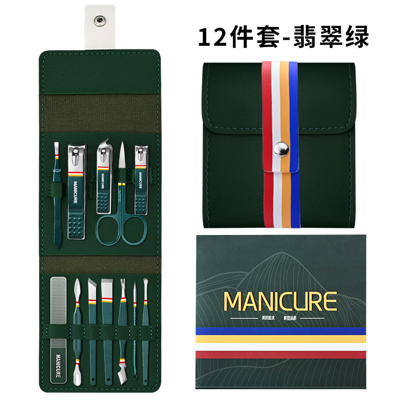 Regalo portátil de abrazadera de manicure, herramientas de manicure, tijeras de uñas, paquete plegable de cortador de uñas image 10